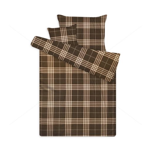 MALMÖ brown 3 részes pamutszatén ágyneműhuzat garnitúra