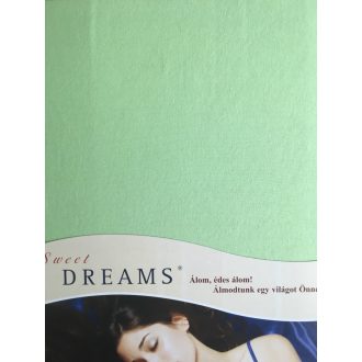 Pamut jersey gumis lepedő OPAL pasztell zöld180-200*200 cm