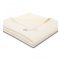 Biederlack Cotton Sense Natur - 100% organikus pamut meleg pléd elegáns törtfehér színben 150x200 cm