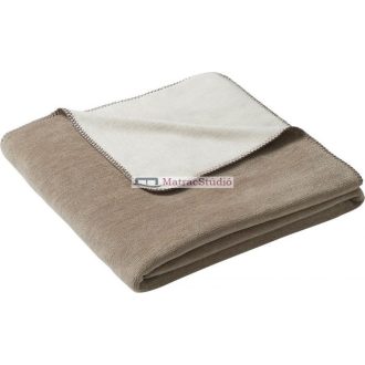 Biederlack Duo Cotton Melange pléd 150*200 cm natur-sand 