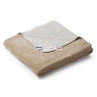   Biederlack Duo Cotton Melange 150*200 cm 58% pamut pléd krém-natúr szín