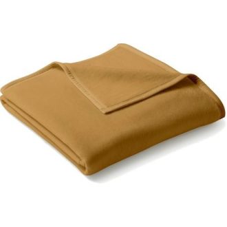 Biederlack COTTON UNO camel dupla pléd 220*240 cm