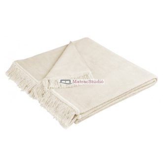   Biederlack Cover Cotton natur színű fotel, kanapé takaró pléd 50*200 cm 
