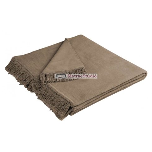 Biederlack Cover Cotton haselnuss - mogyoró szín pléd 50*200 cm