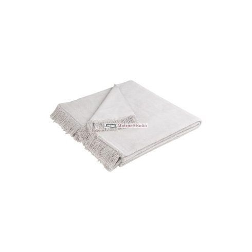 Biederlack Cover Cotton silber - ezüstszürke pléd 50*200 cm