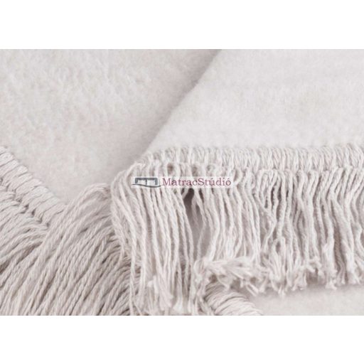 Biederlack Cover Cotton silber - ezüstszürke pléd 50*200 cm