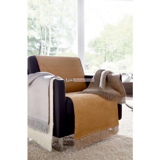 Biederlack Cover Cotton silber - ezüstszürke pléd 50*200 cm