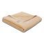 Biederlack  Cotton Sense BEIGE 100% pamut meleg pléd bézs szín 150x200 cm
