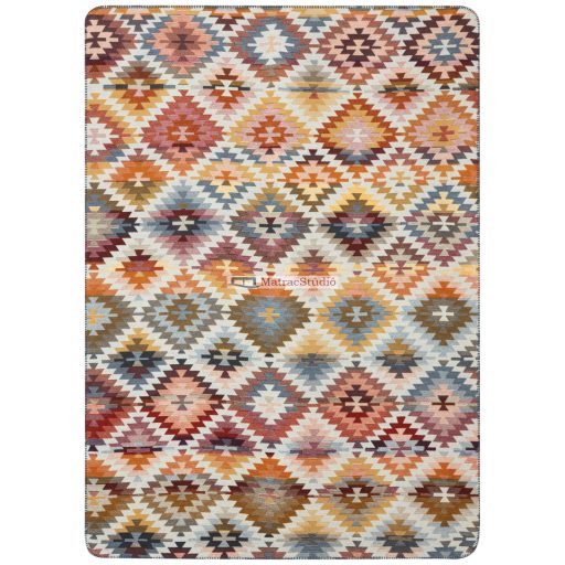 Biederlack NOMAD LIGHT - meleg pamut pléd azték stílusú színes mintával 150x200 cm + 1 db 50x50 cm díszpárnahuzattal