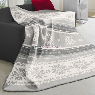   Biederlack Alpine Collection SNOW CRYSTALS - pamut pléd 150x200 cm