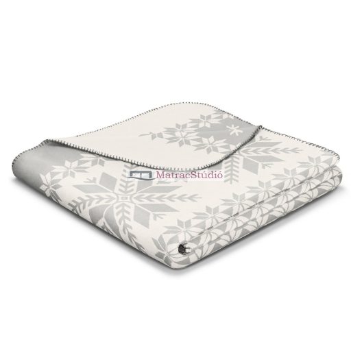 Biederlack Alpine Collection SNOW CRYSTALS - pamut pléd 150x200 cm