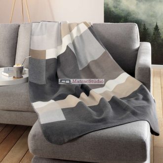   Biederlack Modern Classic "Black Part" -  pamut pléd 180x220 cm