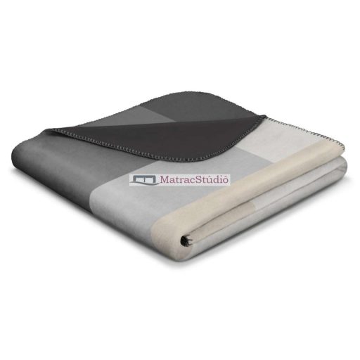 Biederlack Modern Classic "Black Part" -  pamut pléd 180x220 cm