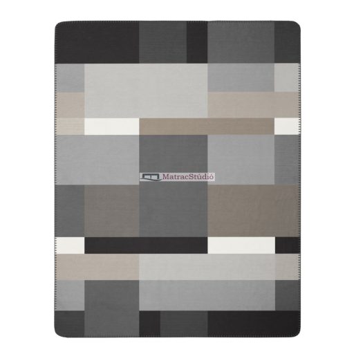 Biederlack Modern Classic "Black Part" -  pamut pléd 220 x 240 cm