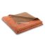Biederlack Rustic Nature Collection RUST-BROWN - terra-barna szín pamut pléd 150x200 cm