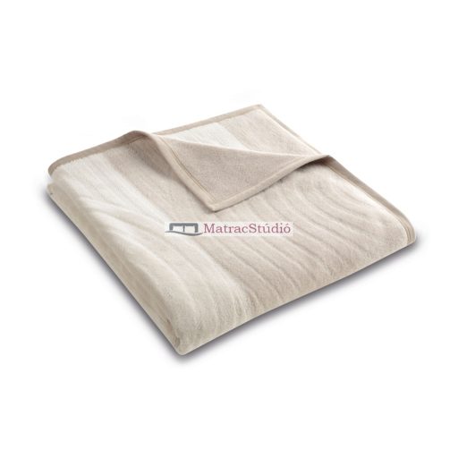 Biederlack pléd FEEL MODERN -  meleg pamut pléd finom, elegáns dombornyomott mintával bézs-latte árnyalatokkal 150x200 cm