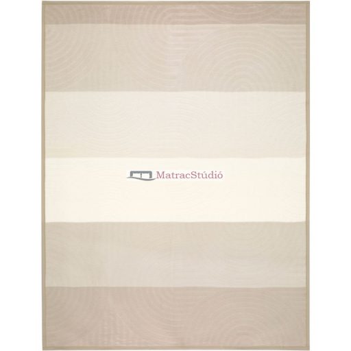 Biederlack pléd FEEL MODERN -  meleg pamut pléd finom, elegáns dombornyomott mintával bézs-latte árnyalatokkal 150x200 cm