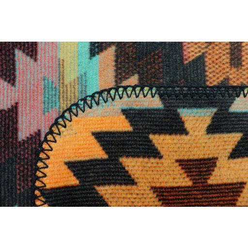 Biederlack NOMAD GLOW - meleg pamut pléd 150x200 cm + 1 db díszpárnahuzat 50x50 cm azték stílusú minta 