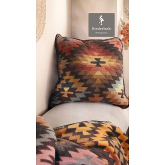   Biederlack NOMAD GLOW pamut díszpárnahuzat azték mintával 50x50 cm 