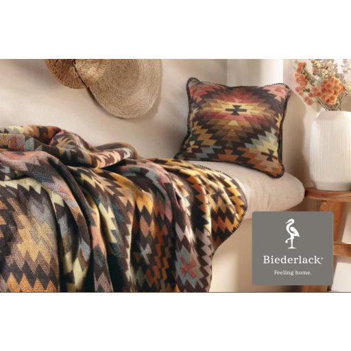 Biederlack NOMAD GLOW pamut díszpárnahuzat azték mintával 50x50 cm 