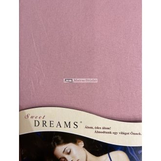   Dream jersey gumis lepedő 180-200 x 200 cm "Altrosa" - mályvarózsaszín