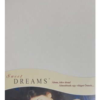   Dream pamutjersey gumis lepedő  NATURE krém szín  180-200 x 220 cm
