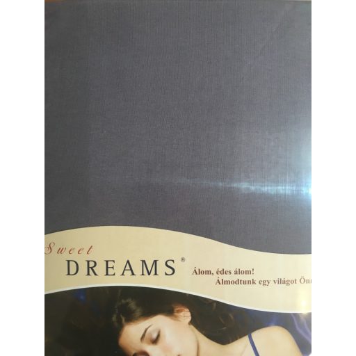 Pamut jersey gumis lepedő SCHIFFER- szürke  180-200*220 cm