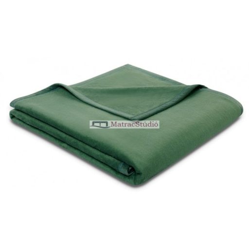 Biederlack COTTON SENSE ALGE 100% pamut meleg pléd zöld szín 150x200 cm