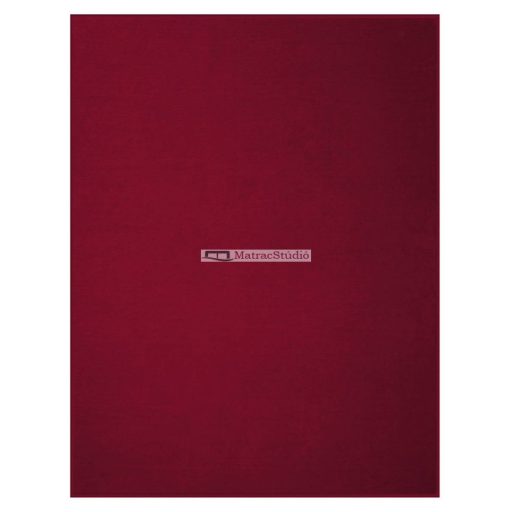 Biederlack Cotton Sense Rosewood - 100% organikus pamut meleg pléd elegáns mélypiros szín 150x200cm