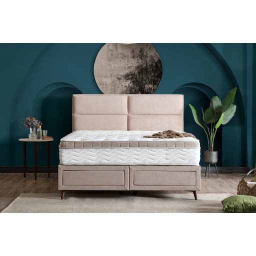 BARCELONA kárpitos ágy ágyneműtartóval 200x200 cm