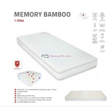   Best Dream MEMORY BAMBOO 120*200 cm hideghab+4cm memory-hab vákuummatrac 