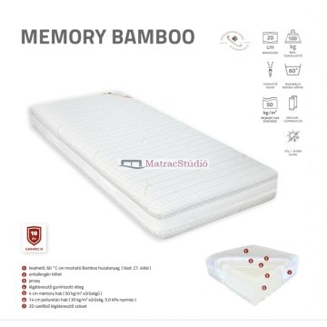   Best Dream MEMORY BAMBOO 80*200 cm félkemény hideghab+4 cm memory-hab vákuummatrac 