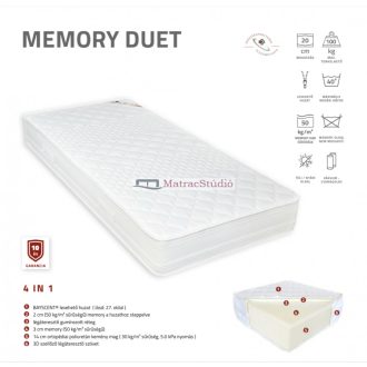   Best Dream MEMORY DUETT 80*200 cm hideghab+5 cm memory-hab vákuummatrac