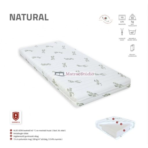 Best Dream NATURAL 80*200 cm félkemény hideghab vákuummatrac 