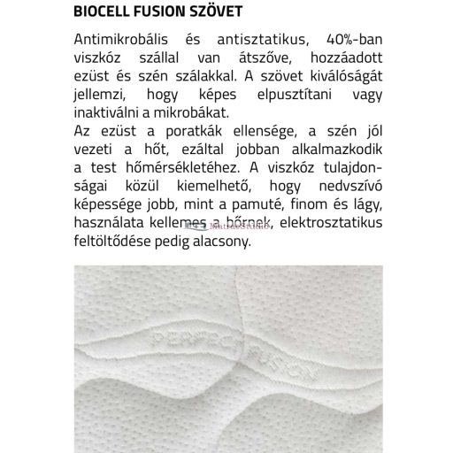 Best Dream PERFECT FUSION 160x200 cm 7 zónás nagy rugalmasságú hybrid-hab vákuummatrac