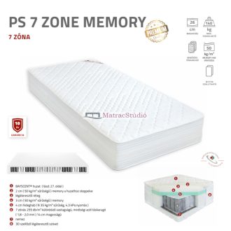   Best Dream PS 7 ZONE MEMORY prémium táskarugós matrac 140*200 cm