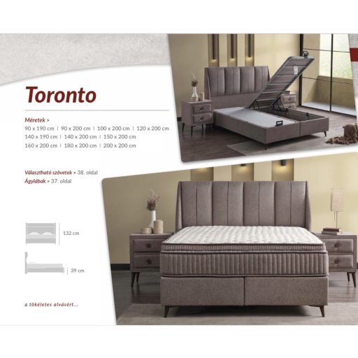 Best Dream Toronto kárpitos ágy 90x200 cm ágyneműtartó nélkül 