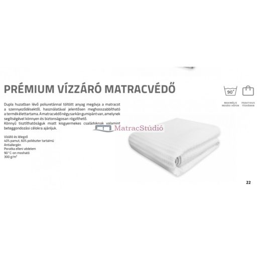 Best Dream Vízzáró matravcédő 90x200 cm prémium dupla falú