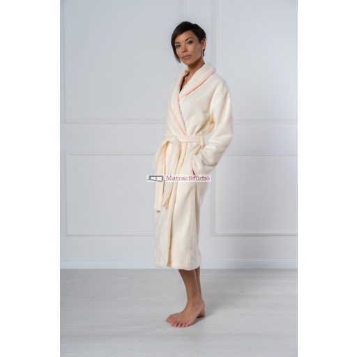 Belmanetti COTTONSOFT WOMEN - sálgalléros női fürdőköntös krém színben 36-46-os méretig