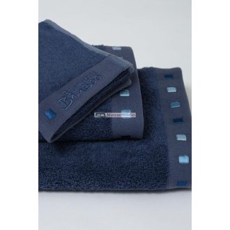   Belmanetti bambusz-pamut törölköző 70x140 sötétkék színben