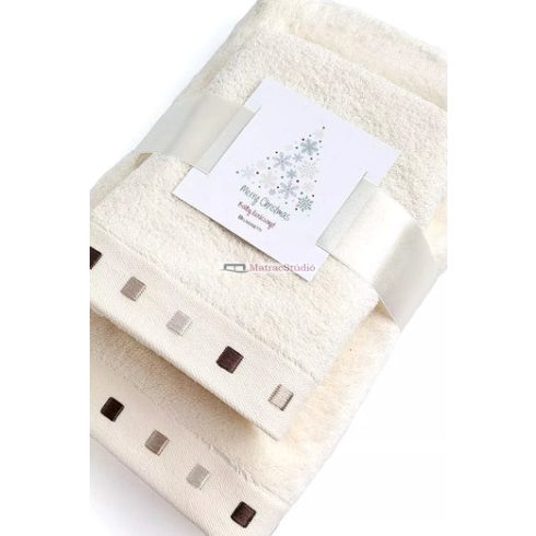 Belmanetti Bamboo 2 db-os törölköző szett díszcsomagolásban Cream 70X140/50x90 cm