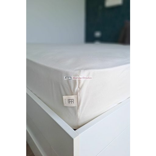 Belmanetti 70%bambusz-30%pamut hűs érzetet nyújtó gumis lepedő krém szín  180x200 cm