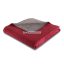 Biederlack Cotton duo melange  pléd meggy piros-grafit szürke szín 58% pamut 150x200 cm