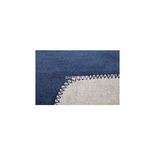 Biederlack Duo Cotton pléd éjkék -grafitszürke szín  pamut pléd 150x200 cm