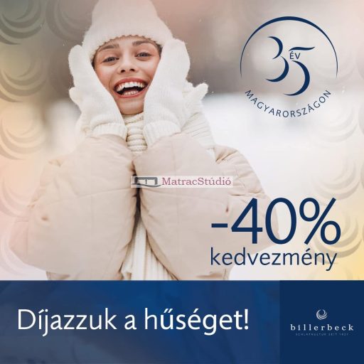 Billerbeck CHANTALL UNO 135*200 cm 95 C fokon mosható pehely könnyű antiallergén közepesen meleg téli paplan
