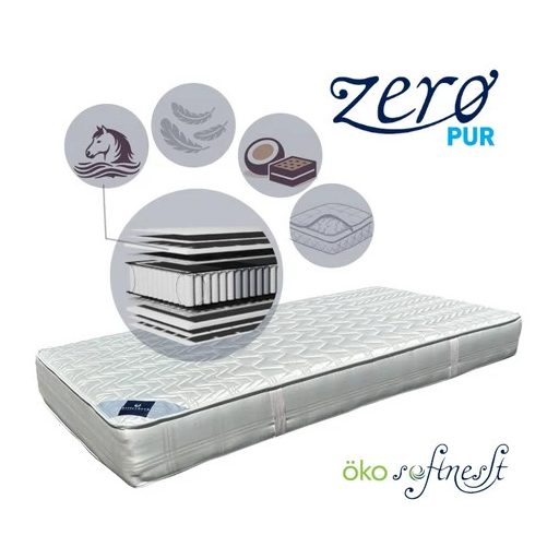 Billerbeck  BELIZE Marshmallow - szelíd, lágy rugózású 5 zónás táskarugós matrac  4 féle választható kényelmi réteggel 80x200 cm