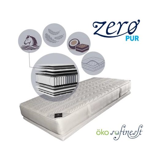 Billerbeck BELIZE Hard Rock - stabil, feszes 5 zónás táskarugós matrac 4 féle választható kényelmiréteggel 80x200 cm