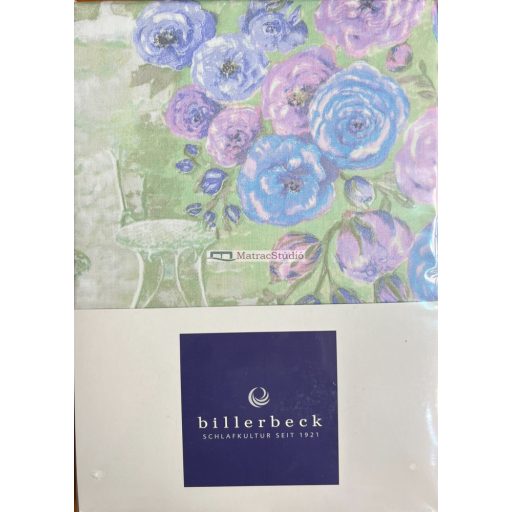 Billerbeck Bianka “Monet virágoskertje” - 3 részes 100% pamutszatén ágyneműhuzat garnitúra