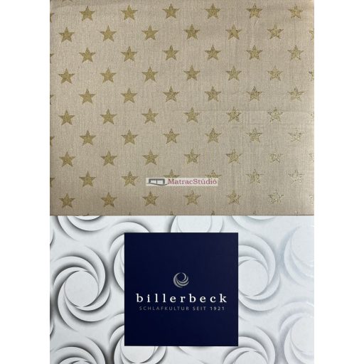 Billerbeck Bianka Stars - 3 részes 100% pamutszatén ágyneműhuzat garnitúra