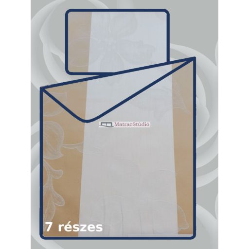 Billerbeck Bianka " Gold II."  7 részes ágyneműhuzat g. 1 db dupla paplannal és 3-3 db párnahuzattal